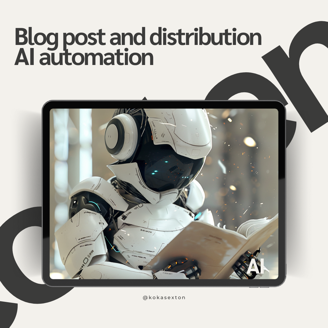 Blog post and distribution AI automation